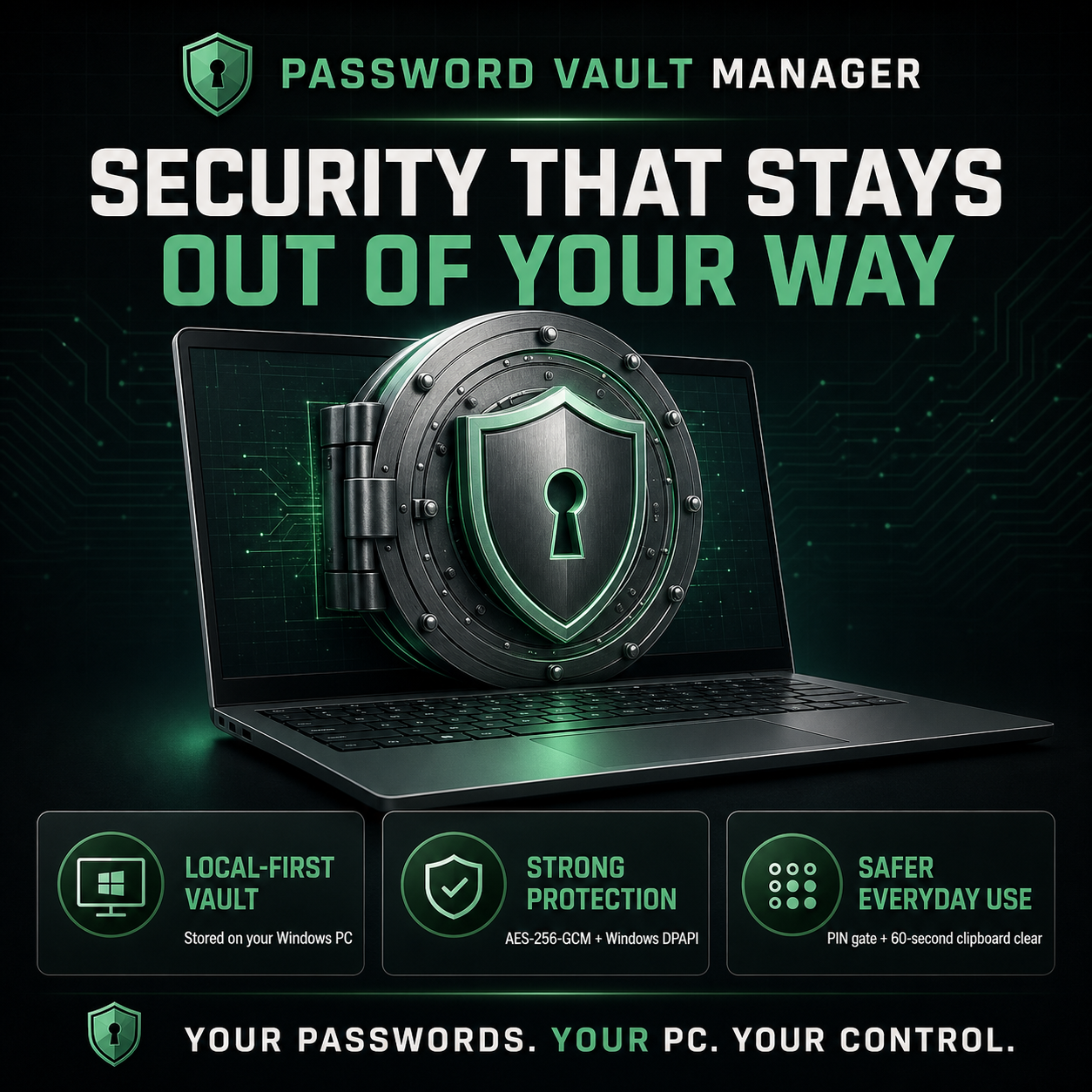 Password Vault Manager Stylised Image