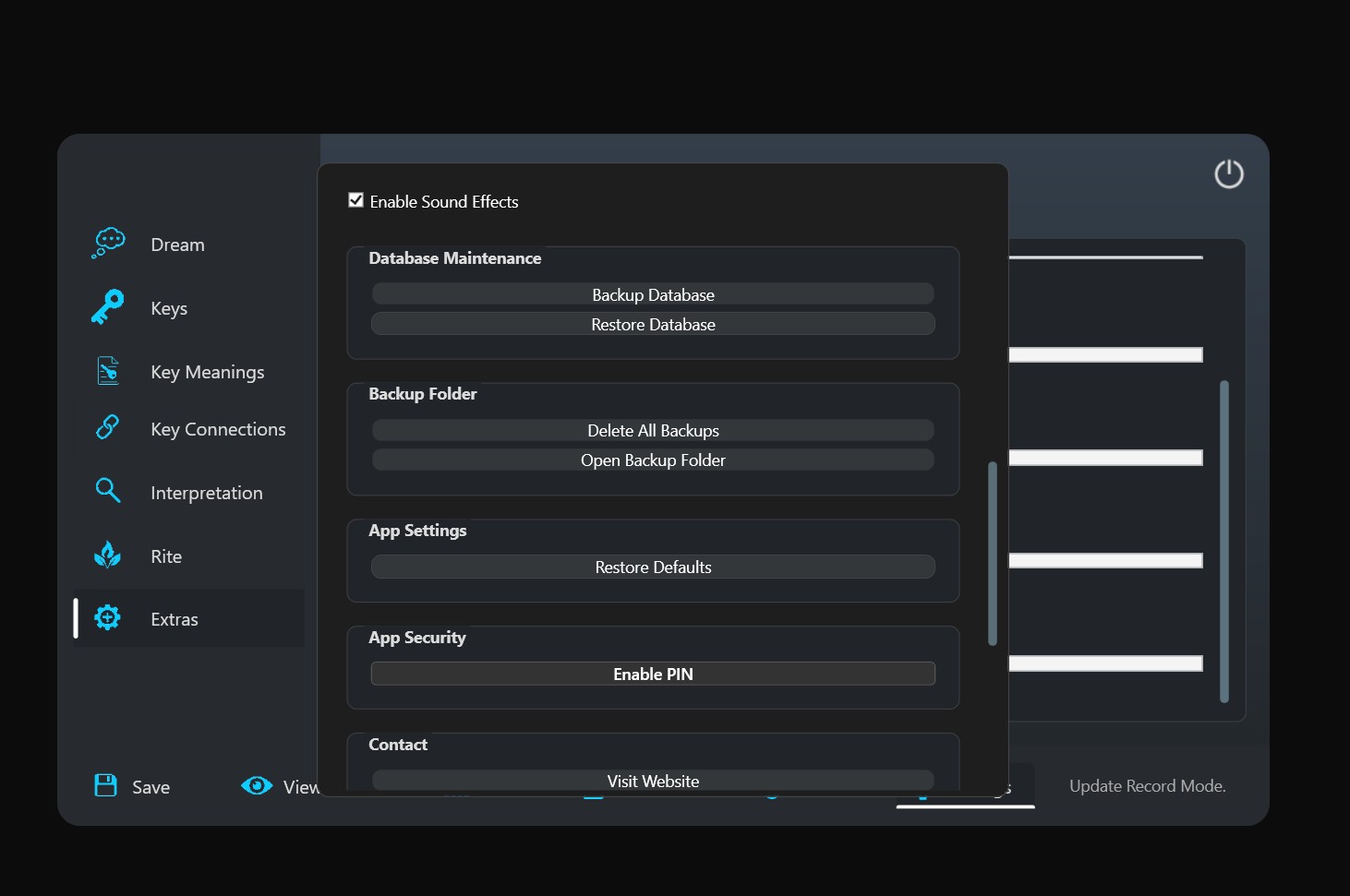 Dream Recorder Settings Example 2
