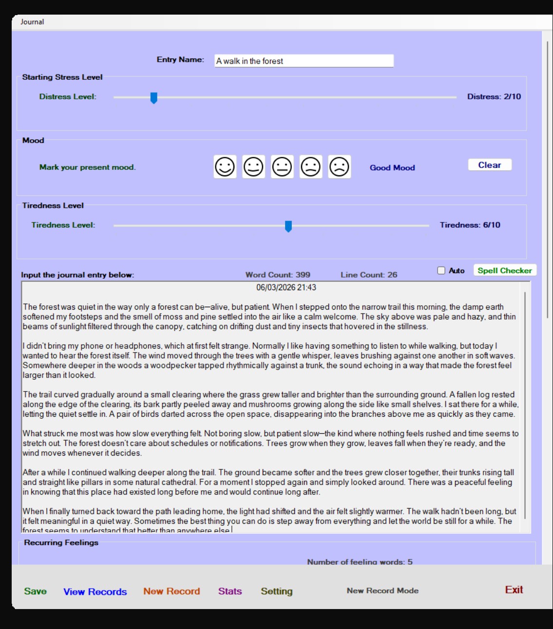 Journal Recorder