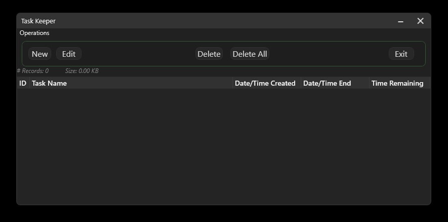 Task Keeper Example